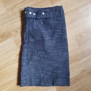 Navy/white mini skirt